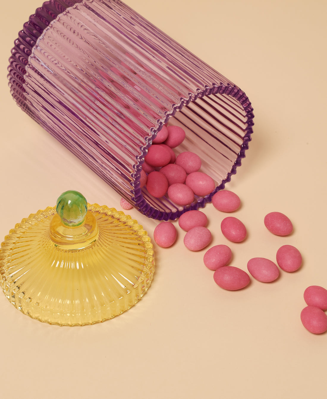 Bonbonniere SUNSET BLOOM in Violett/Gelb von AU Maison