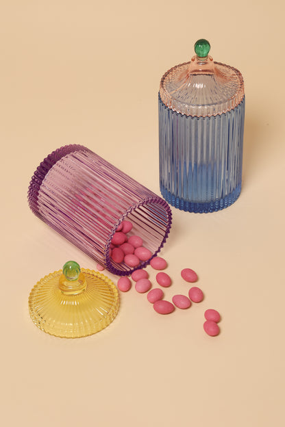 Bonbonniere SUNSET BLOOM in Violett/Gelb von AU Maison