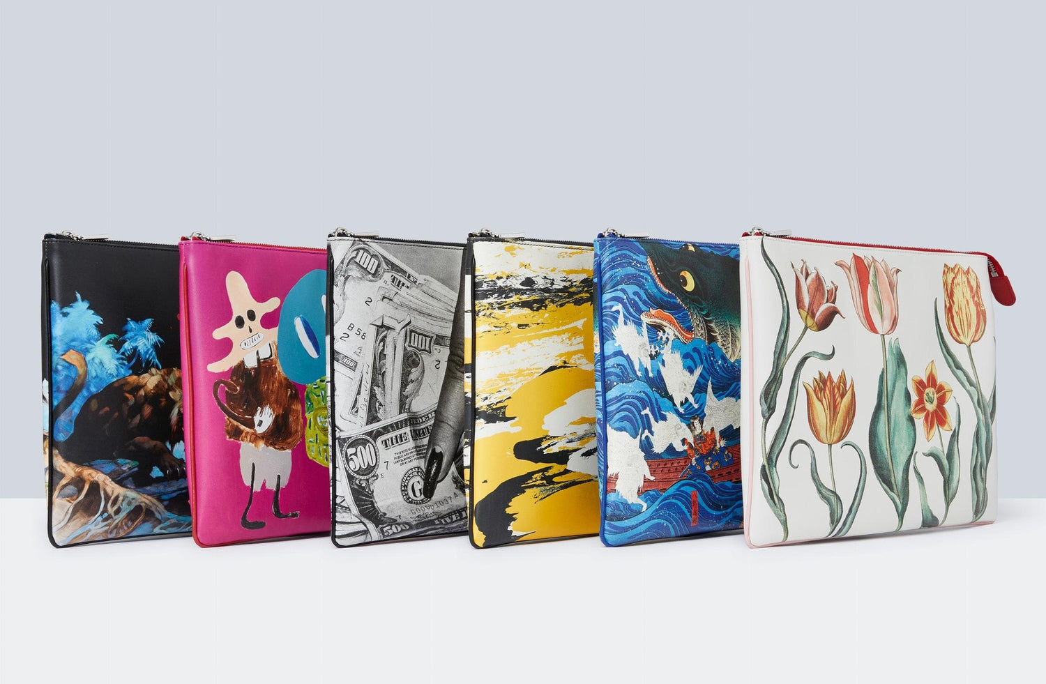 Pouch mit André Butzer Motiv, bunt und auffällig