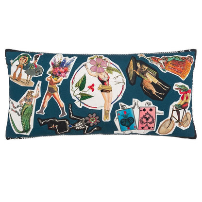Christian Lacroix Circus Multicolore Kissen – Extravaganz im Decoupage-Stil