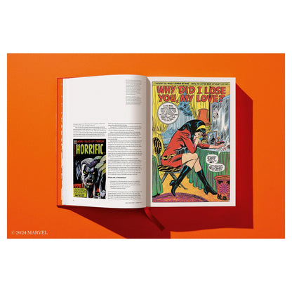 edle marvel-ausgabe mit prägung und detailreichem innenteil

