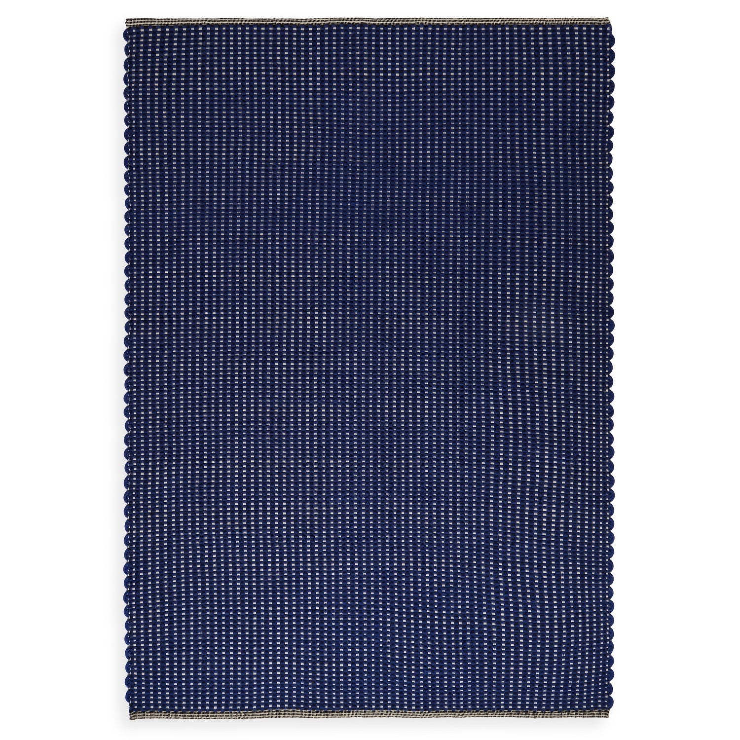 Alfombra de pana para interior y exterior en color azul