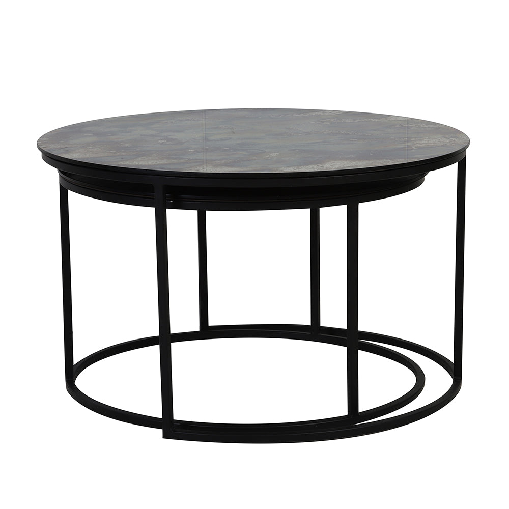 Couchtisch TABUN in antik matt-schwarz von Light & Living