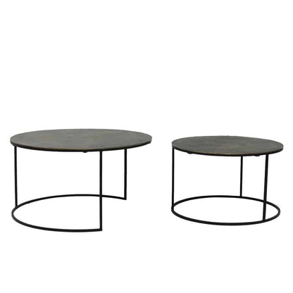 Couchtisch RENGO Textur antik Bronze