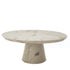 Couchtisch DISC MARBLE LOOK, weiss, ø100 cm