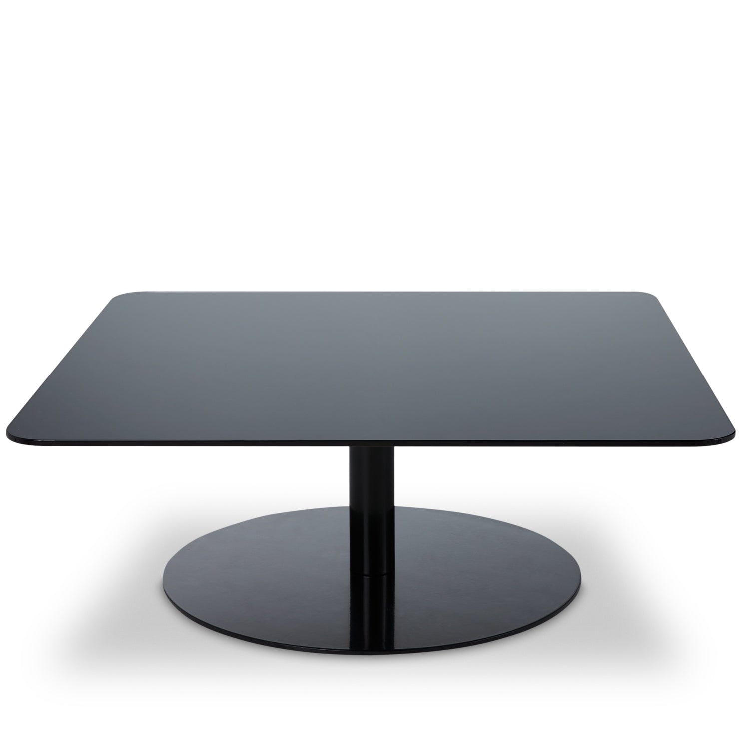 Flash Square Table – Couchtisch aus Stahl &amp; Glas in Schwarz