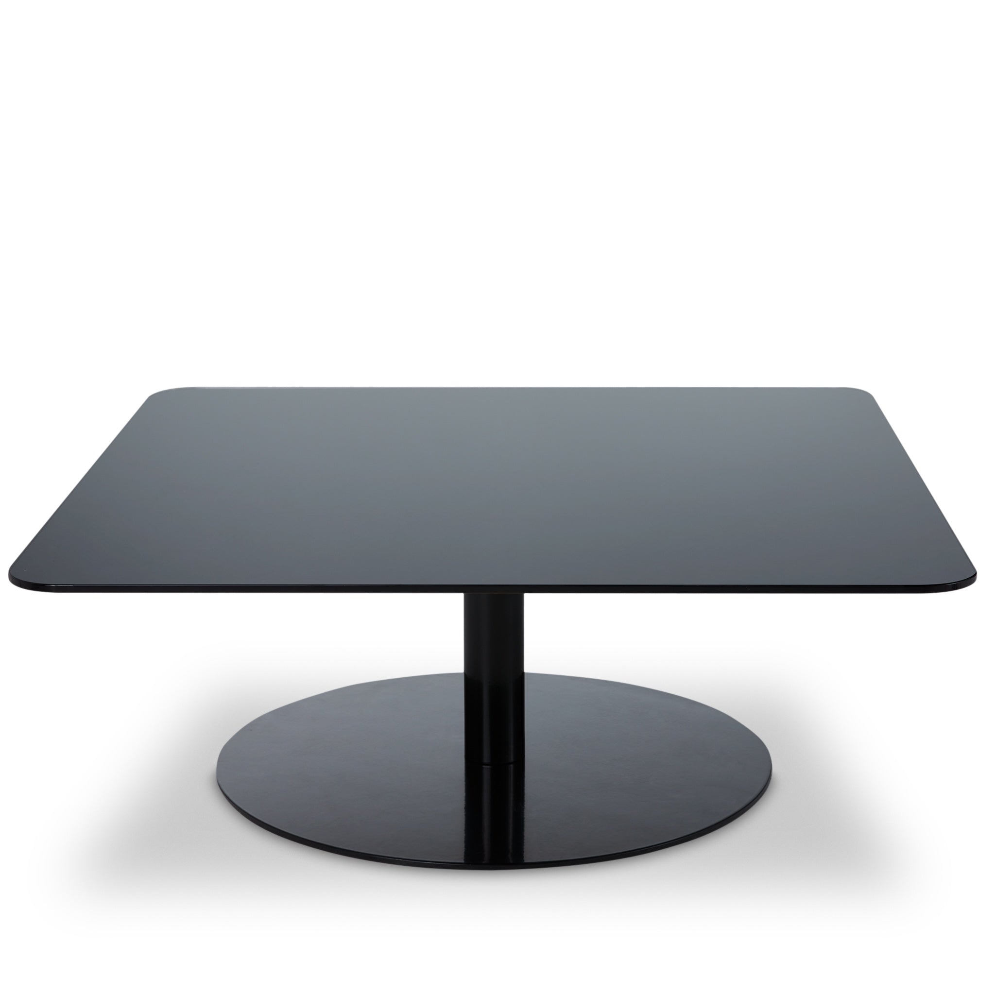 Flash Square Table – Couchtisch aus Stahl &amp; Glas in Schwarz