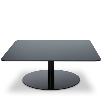 Flash Square Table – Couchtisch aus Stahl &amp; Glas in Schwarz