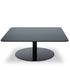 Flash Square Table – Couchtisch aus Stahl & Glas in Schwarz
