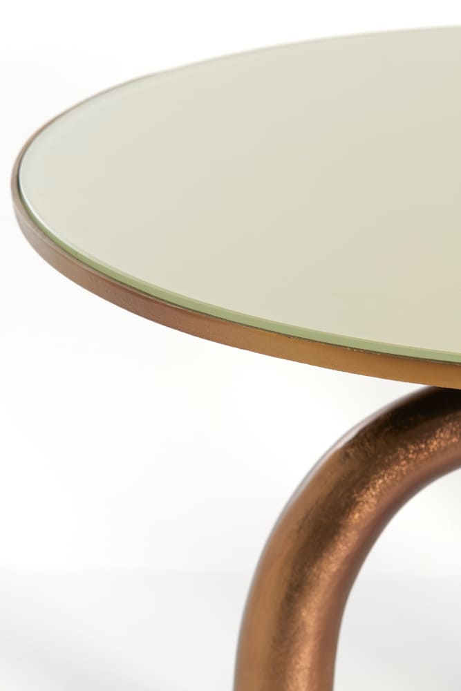 Couchtisch MELLO braun bronze Ø76x40cm