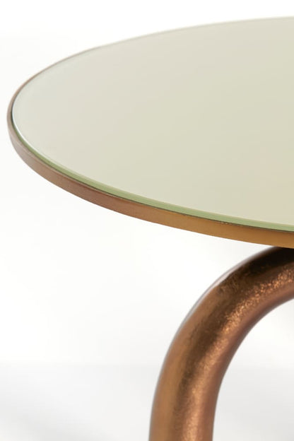Couchtisch MELLO braun bronze Ø76x40cm