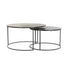Couchtisch-Set PRIMO in Bronze Ø61x37+Ø76x41 cm