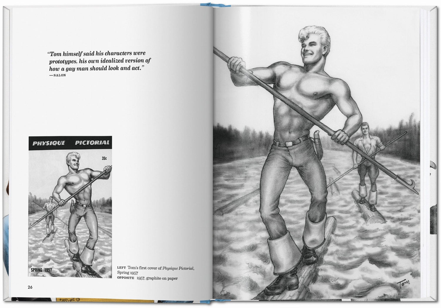 Darstellung von Cowboy, Trucker und Holzfäller Figuren aus der Kunst von Tom of Finland