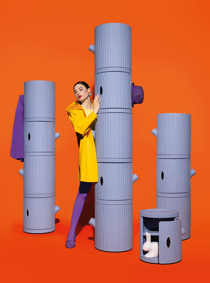 Mesa auxiliar TRONCO azul