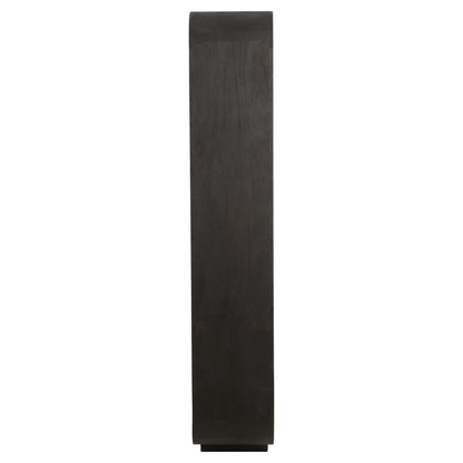 Designer-Holzregal in tiefem Rotbraun von Light &amp; Living