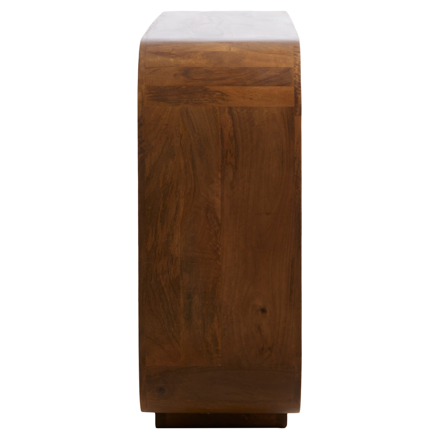 Abgerundetes Design-Sideboard aus Holz für Wohnräume