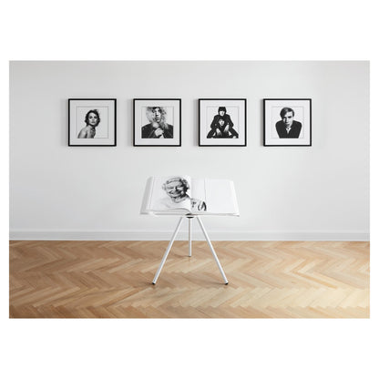 Offenes Buch mit künstlerischem Fotoinhalt

