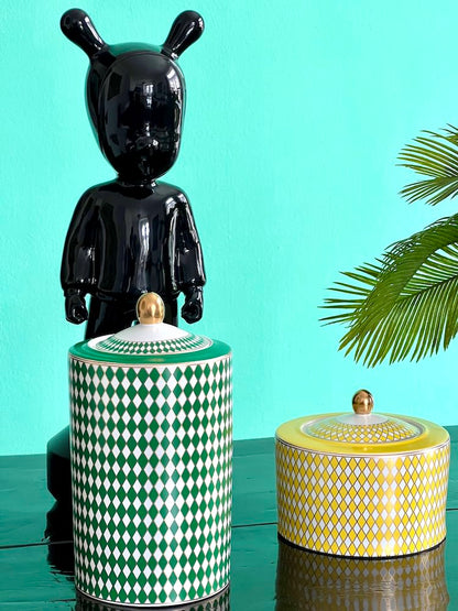 Keramikdosen CHESS mit Deckel