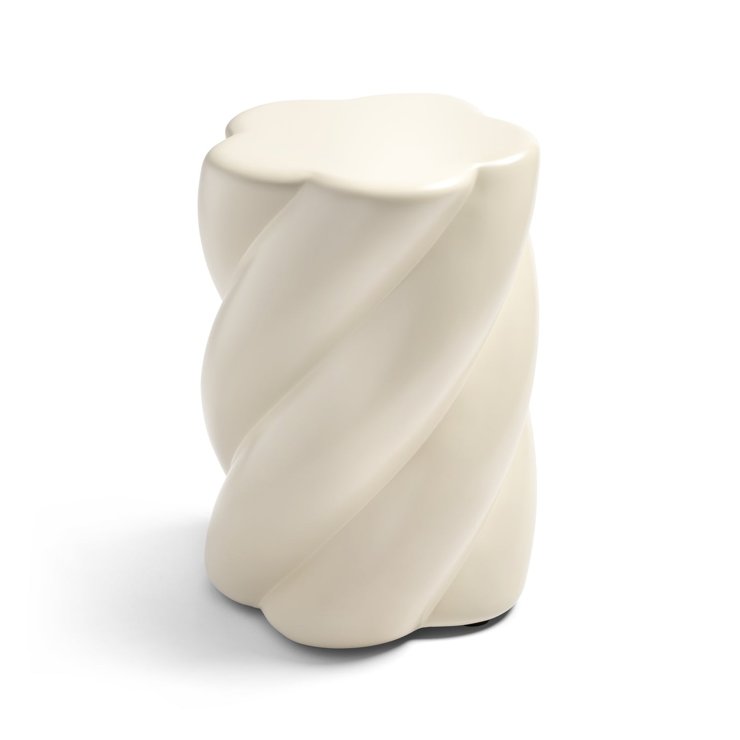 Hocker „Marshmallow“ Off-White – skulpturaler Design-Stool