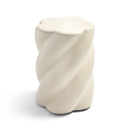 Hocker „Marshmallow“ Off-White – skulpturaler Design-Stool