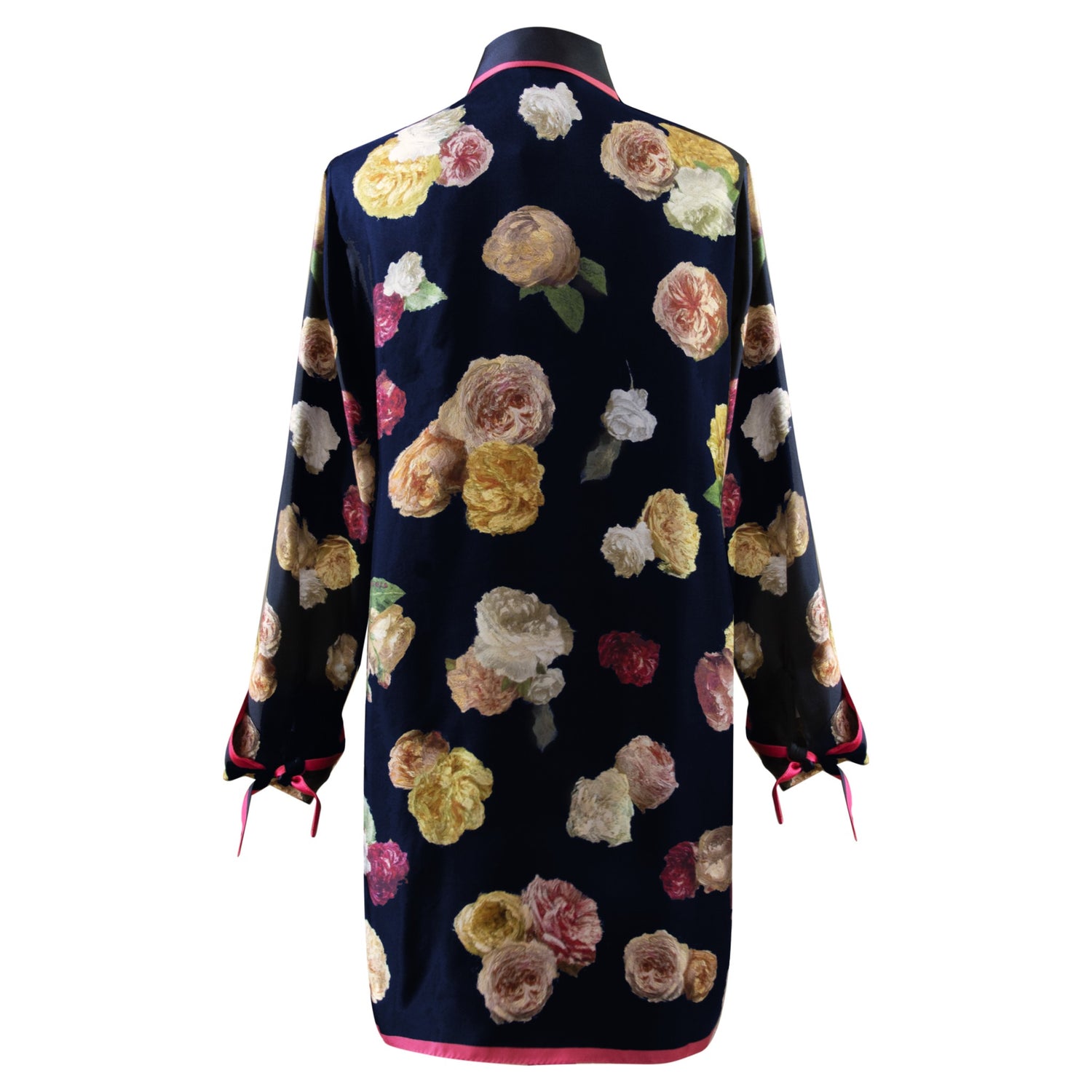 Hochwertiges Silk Rose Antiche Shirt aus 100% Seide