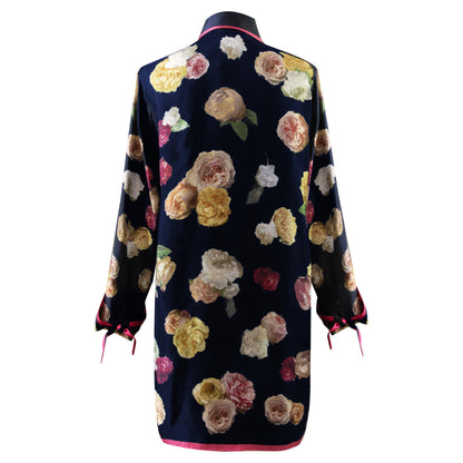 Hochwertiges Silk Rose Antiche Shirt aus 100% Seide