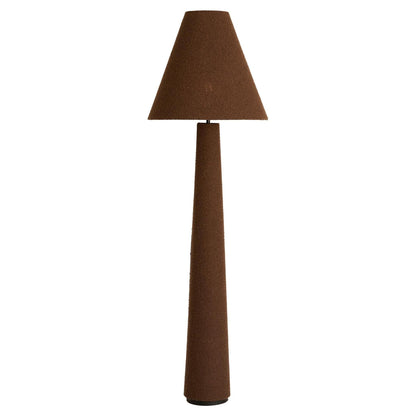 Wohnzimmer mit Stehleuchte Ø50x168 cm DEVIA bouclé braun