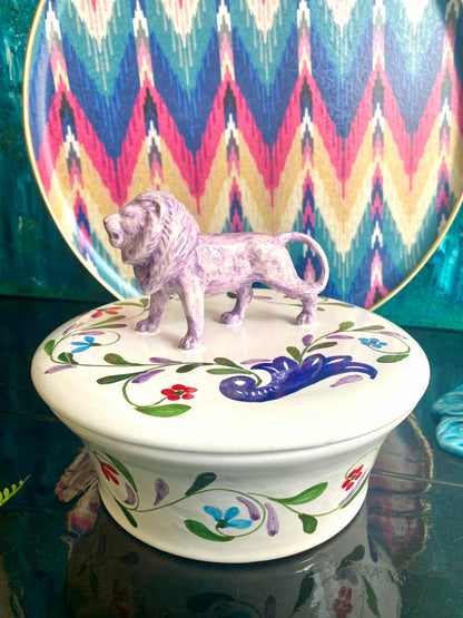 Keramikdose mit Deckel &