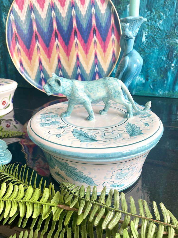 Keramikdose mit Deckel &