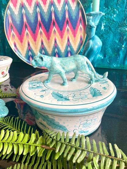 Keramikdose mit Deckel &