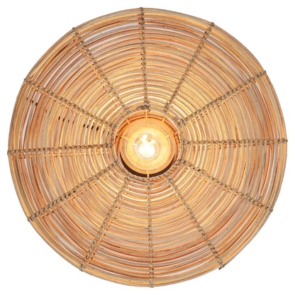 Wohnzimmer mit Wandleuchte Ø51x21 cm MATAKA Rattan naturell