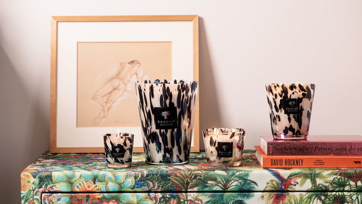 Duftkerze PEARLS BLACK in Max 08 von Baobab Collection
