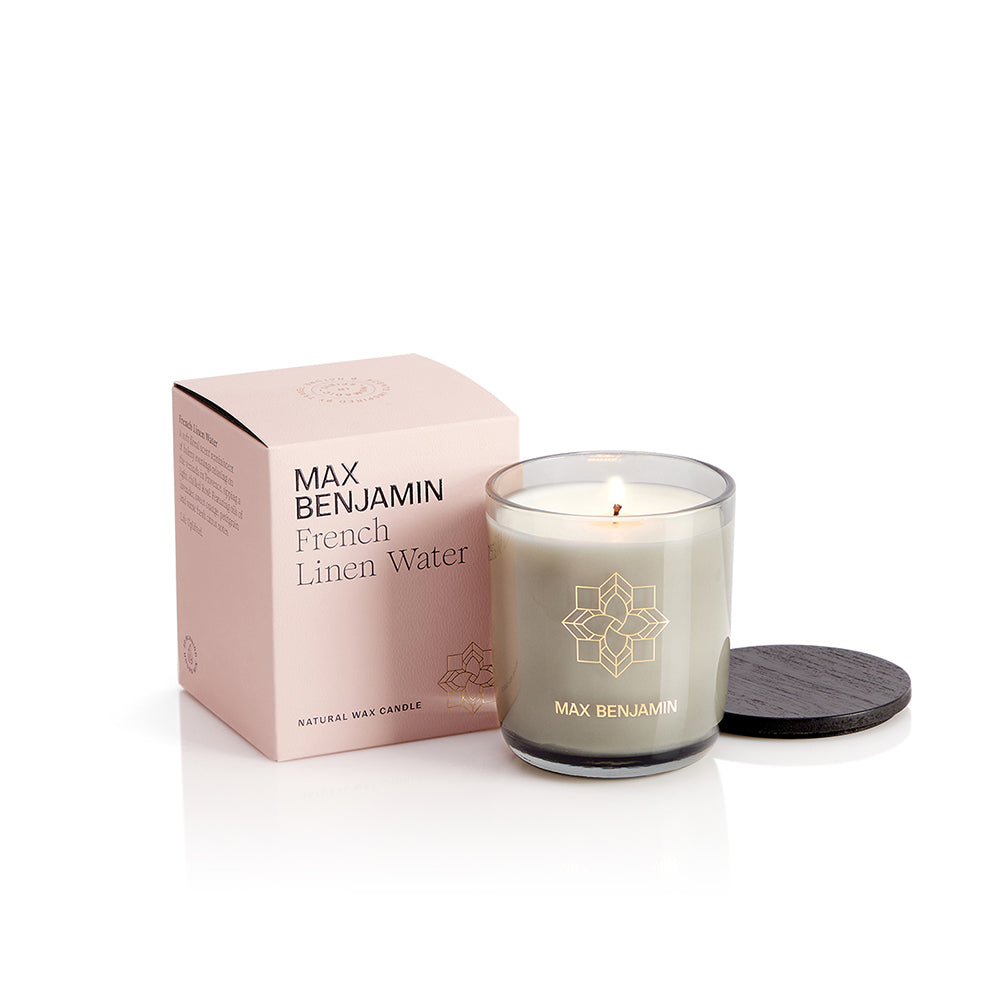 Max Benjamin Duftkerze FRENCH LINEN WATER 210g