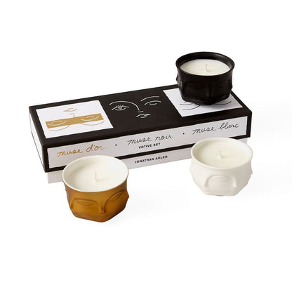3er-Set Duftkerzen MUSE VOTIVE