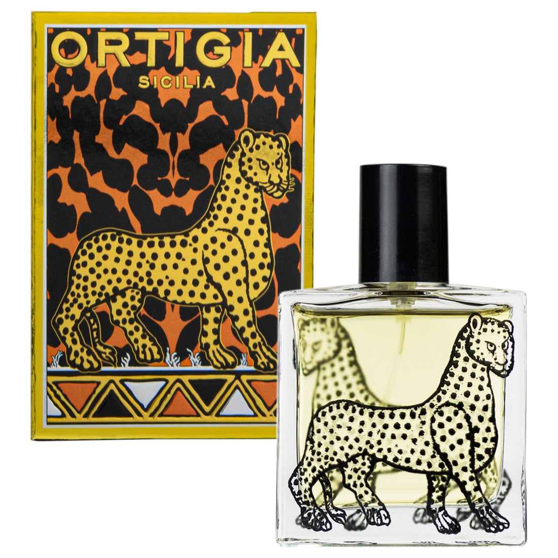 Flakon des AMBRA NERA Eau de Parfum 30ml von Ortigia – elegantes Design mit tiefem, harzig-würzigem Duftprofil.

