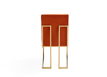 Esszimmerstuhl CHANELLED GOLDFINGER orange von Jonathan Adler