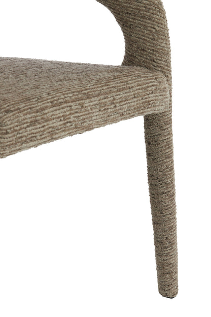 Light &amp; Living Stuhl KYRAN in braunem Stoffbezug