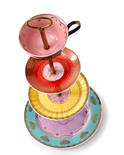 Etagere GRANDPA High Tea Set aus Porzellan