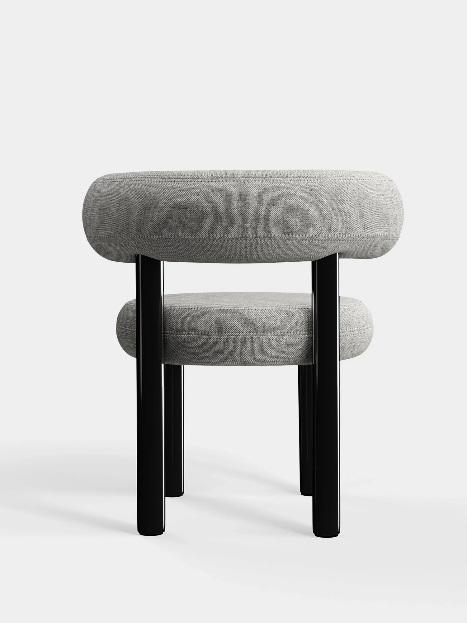 Grauer Wohnzimmerstuhl von Tom Dixon
