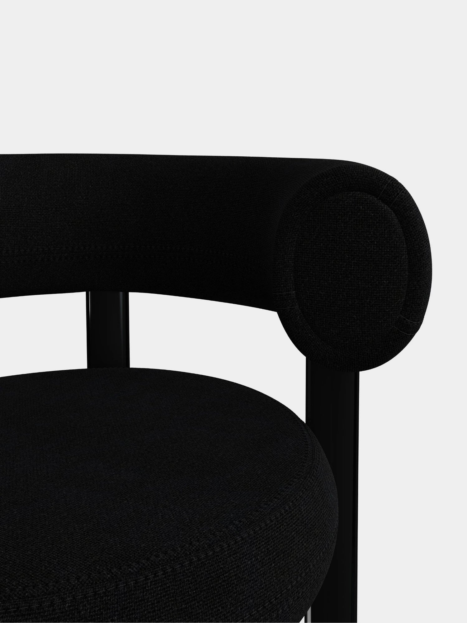 Schwarze Möbel für Designerwohnung