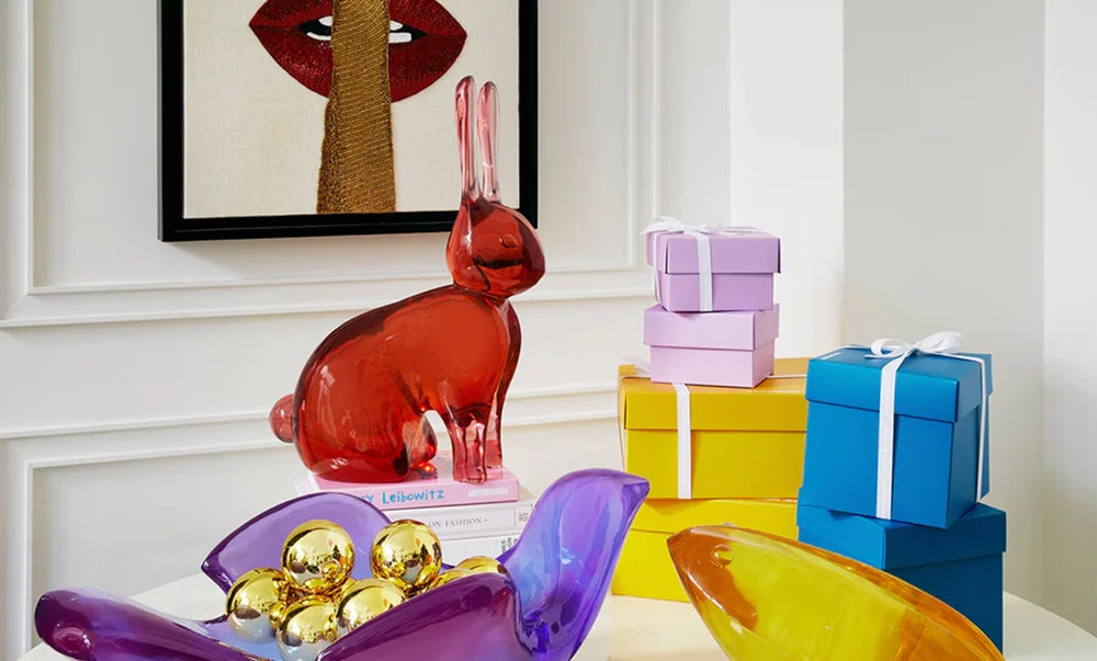 Figur GIANT RABBIT in rot von Jonathan Adler