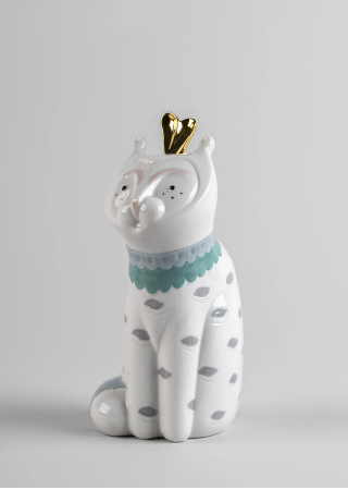 Design-Figur „Unexpected Friends“ – Katze mit verspielten Details