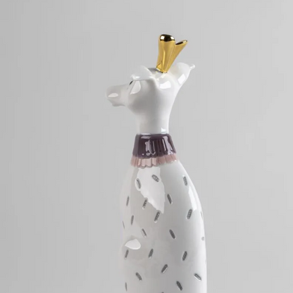 Modernes Kunstwerk: Lladró Hund mit verspieltem Look