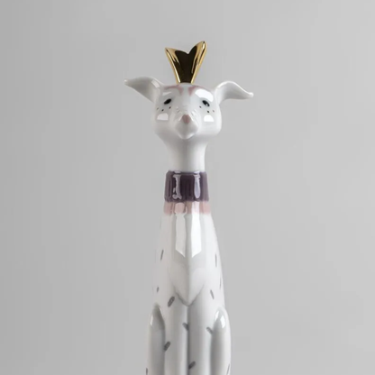 Design-Figur „Unexpected Friends“ – Hund mit edlen Details