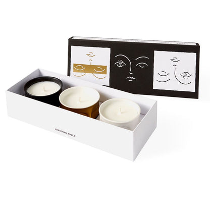 3er-Set Duftkerzen MUSE VOTIVE