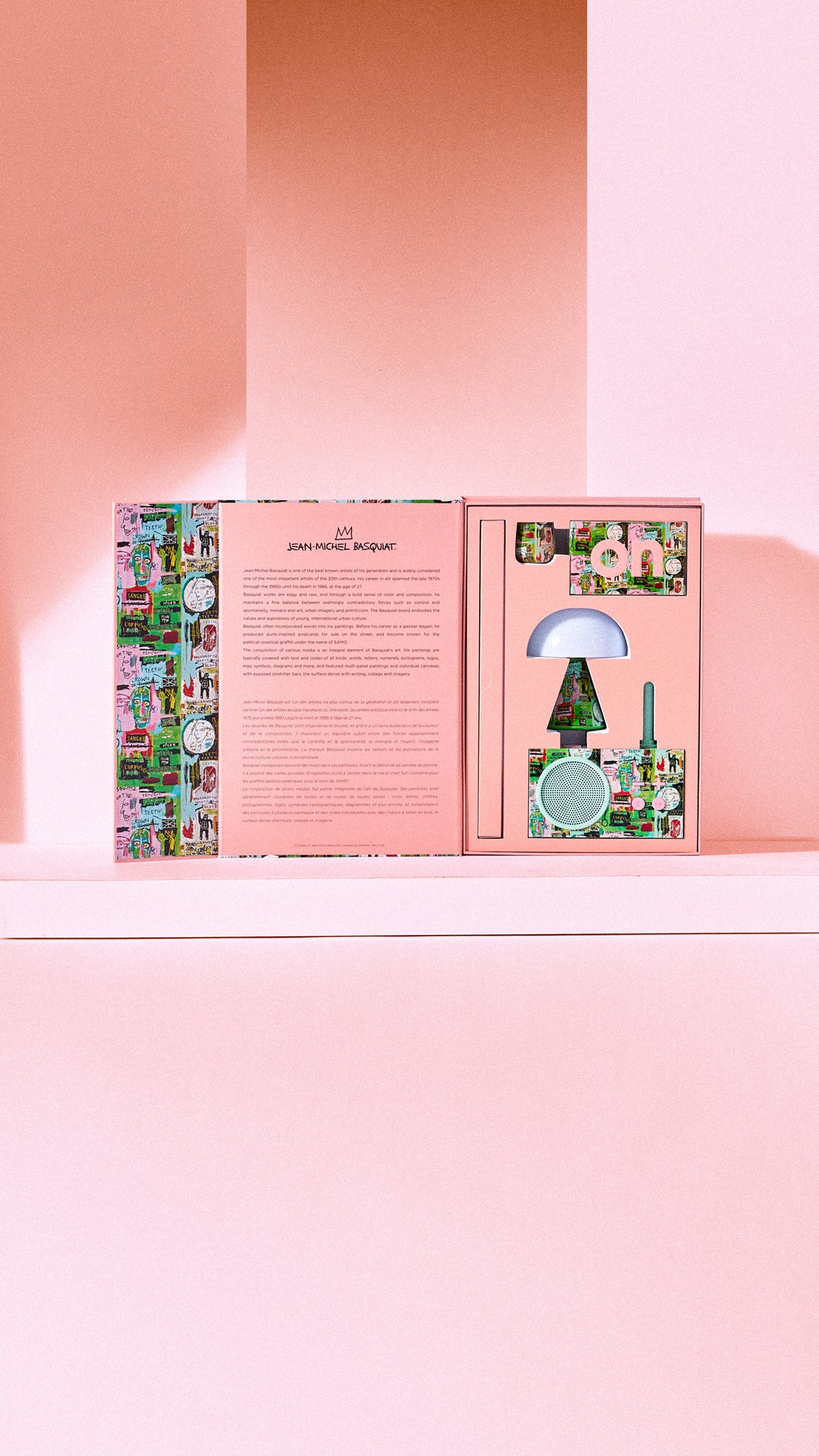 Geschenkset IN ITALIAN Lexon x Jean-Michel Basquiat