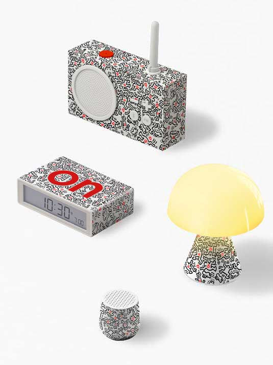 Geschenkset Lexon x Keith Haring LOVE WHITE