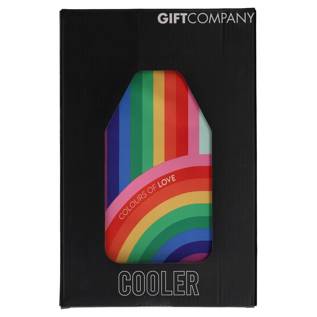 Moderne Kühlmanschette für Getränke mit Pride-Motiv