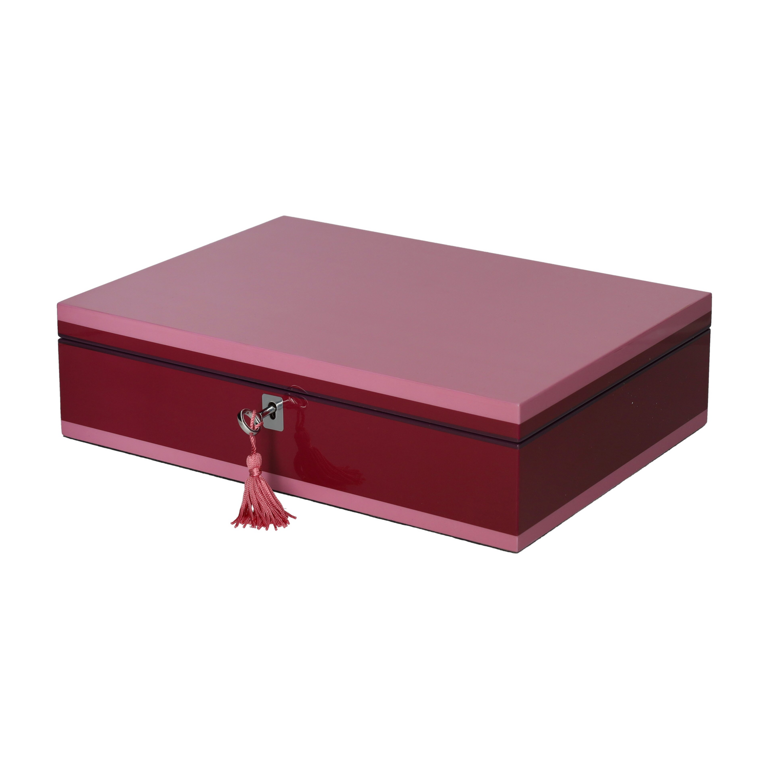 Schmuckbox TANG M von GiftCompany in Rosa Beere aus MDF
