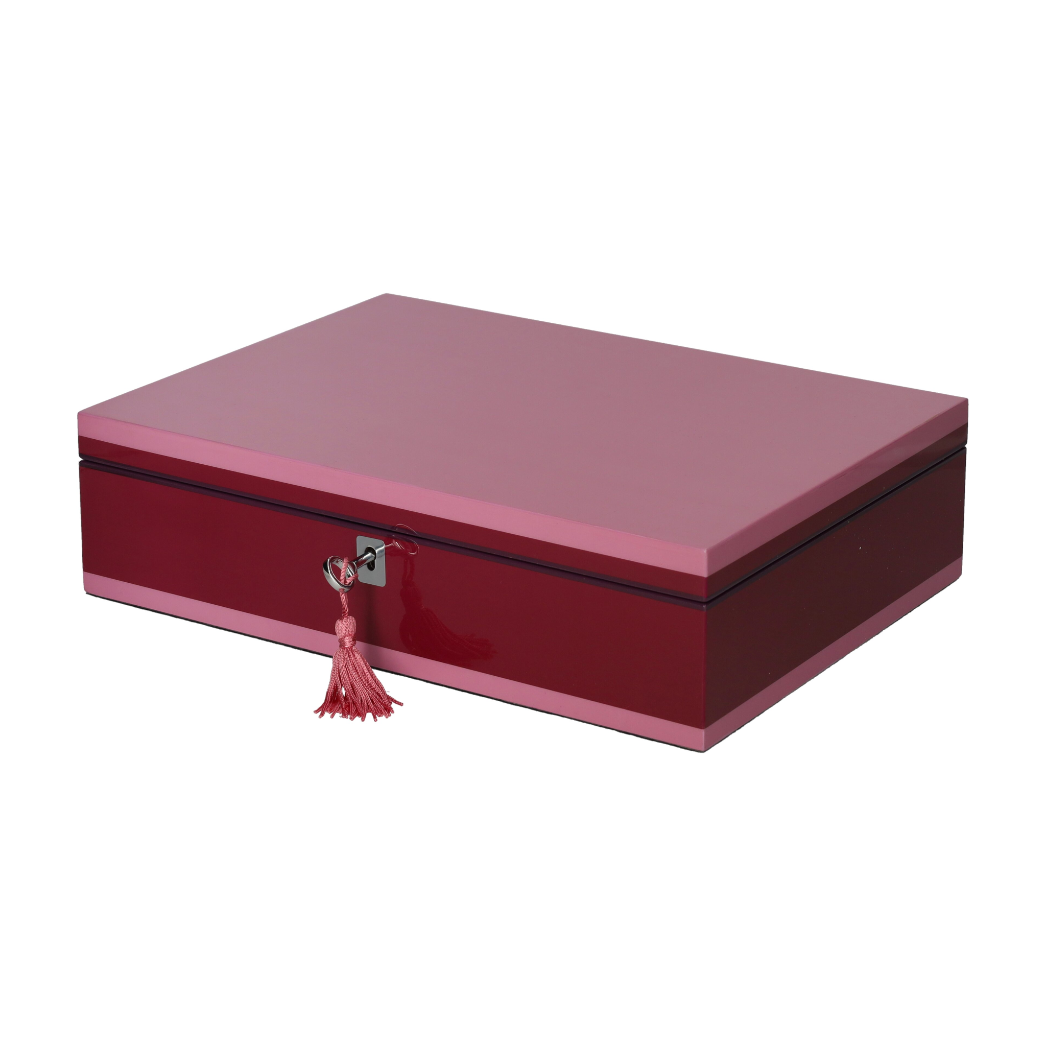 Schmuckbox TANG M von GiftCompany in Rosa Beere aus MDF